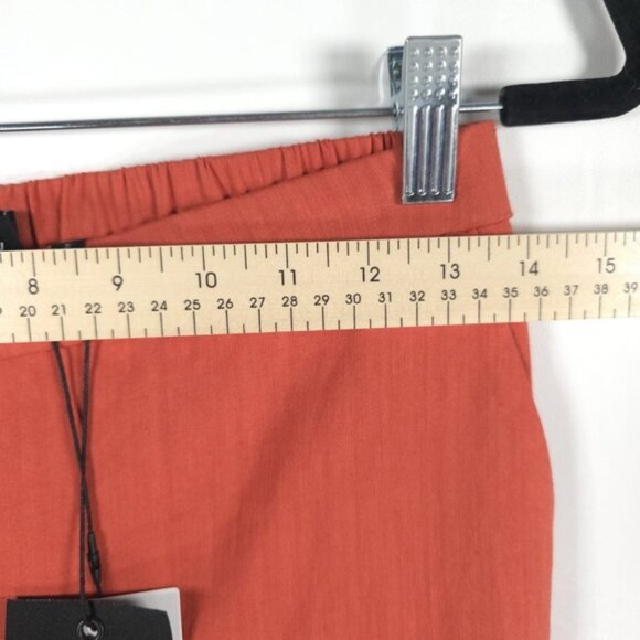 NWT THEORY LINEN Blend TRECCA Slim Crop PULL ON Pants St.N043203R Size 2 - Picture 6 of 13